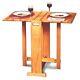 Catskill Craftsmen Fold A Way Hardwood Butcher Block Kitchen Table 36x24 1622