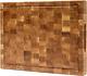 Classic Wooden Oak Checkerboard Grooved Butcher Block Chopping Board 16x12in