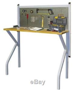 Collapsible Wall Mount Work Bench Fold Down Pegboard Butcher Block Workstation