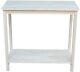 Console Table 29.5 In. H Rectangle Solid Wood Unfinished With Butcher Block Top