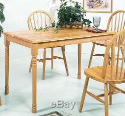 Crown Mark Natural Wood Butcher Block Farm Dining Room Home Dining Table Only