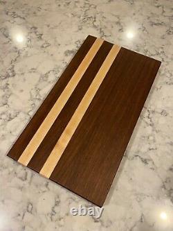 Custom Walnut and Maple Butcher Block Cutting Board