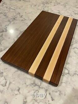 Custom Walnut and Maple Butcher Block Cutting Board
