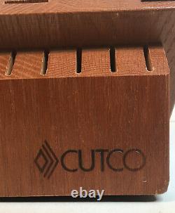 CutCo #1652R Signature Set 24-Slot Knife Block/Cherry Finish Oak Butcher Block