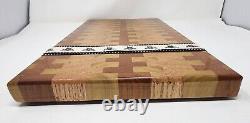 Cutting Board Hardwood End Grain Charcuterie Butcher block 17.25 X 10.5X 1.5