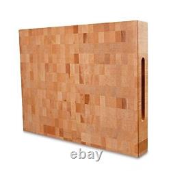 Cutting Board, USA Grown Hardwood, Butcher Block 20 L x 15 W 2-1/4 Thick