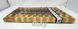 Cutting Chopping Board Hardwood End Grain Butcher block 16.5x11x1.25 Handmade