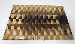 Cutting Chopping Board Hardwood End Grain Butcher block 16.5x11x1.25 Handmade