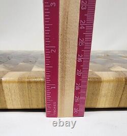 Cutting Chopping Board Hardwood End Grain Butcher block 16.5x11x1.25 Handmade