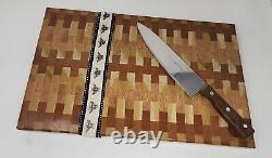 Cutting Chopping Board Hardwood End Grain Butcher block 17.5x11x1.5 Handmade