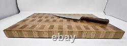 Cutting Chopping Board Hardwood End Grain Hand Made Butcher block 16x10.5x1.5