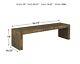 Dining Bench Large Entryway Rustic Farm Kitchen Coffee Bed Butcher Block 65 In
