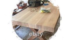 Domino Sugar Factory Wood Butcher Block Table