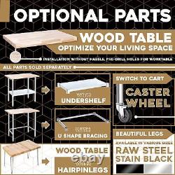 DuraSteel 24x24 Butcher Block Countertop Natural Maple Slab Wood Table Top