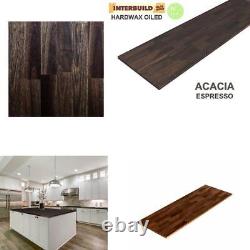 ESPRESSO COUNTERTOP BUTCHER BLOCK Acacia Solid Unfinished Hardwood 6 Ft X 25 In