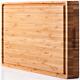 Extra Large Organic Bamboo Cutting Board & Thick Butcher Block Withjuice Groove
