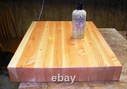 Edge Grain Butcher Block Cutting Board 22 x 22 x 3 inches Reversible