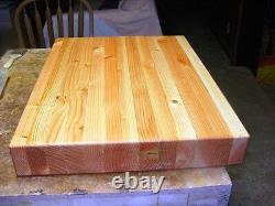 Edge Grain Butcher Block Cutting Board 22 x 22 x 3 inches Reversible