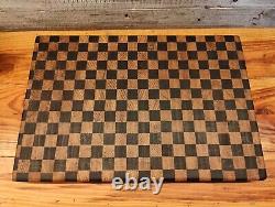 End Grain Cutting Board 10.5in x 16in 1 3/8 Thick Butcher Block Chopping