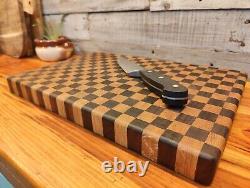 End Grain Cutting Board 10.5in x 16in 1 3/8 Thick Butcher Block Chopping