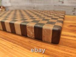 End Grain Cutting Board 10.5in x 16in 1 3/8 Thick Butcher Block Chopping