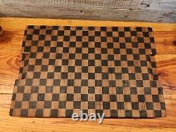 End Grain Cutting Board 10.5in x 16in 1 3/8 Thick Butcher Block Chopping