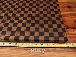 End Grain Cutting Board 10.5in x 16in 1 3/8 Thick Butcher Block Chopping