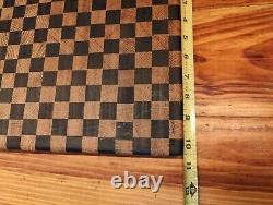 End Grain Cutting Board 10.5in x 16in 1 3/8 Thick Butcher Block Chopping