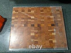 End Grain Cutting Board Butcher Block 14x11.5x1.75 Handmade