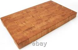 Extra Large 16x12 Wooden Cutting Board In Oak Wood End Grain Board, Butcher Block