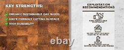 Extra Large 16x12 Wooden Cutting Board In Oak Wood End Grain Board, Butcher Block