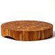 Extra Large 18 X 18 Round End Grain Butcher Block Cutting Board 3 Thick