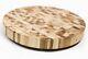 Extra Large 18 X 2 Inches Canadian Maple Round End Grain Chopping Butcher Block