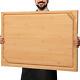 Extra Large Bamboo Cutting Board 36 X 24 Butcher Block With Handles Juice Groove
