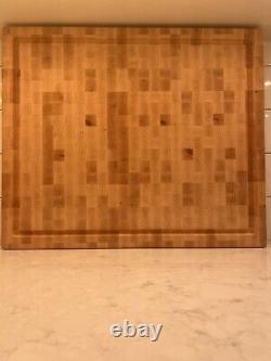 Extra Large Custom Solid Maple End Grain Butcher's Block Cutting Board