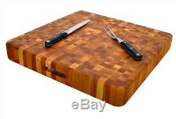 Extra Large Cutting Board Butcher Block End Grain 20 X 20 Slab Kitchen Birch