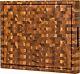 Extra Large End Grain Cutting Board For Kitchen 2 Thick Teak Butcher Block