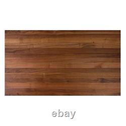 Finished Walnut 2 Ft. L X 25 In. D X 1.5 In. T Butcher Block Countertop with Squ