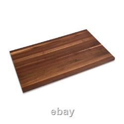 Finished Walnut 2 Ft. L X 25 In. D X 1.5 In. T Butcher Block Countertop with Squ