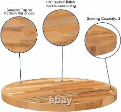 Flash Furniture 30 Round Butcher Block Style Table Top New