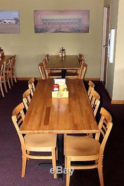 Forever Joint Red Oak Butcher Block Top 1-1/2x26x38 Restaurant Table Top