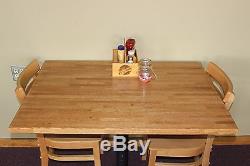 Forever Joint Red Oak Butcher Block Top 1-1/2x36x60 Wood Restaurant Table Top