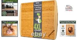 Giant Wood Butcher Block Cutting Board 36x24 inches Reversible & Lightweight