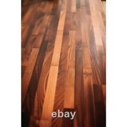 HARDWOOD REFLECTION Countertop 6x39 Butcher Block Unfinished Ash with Eased Edge