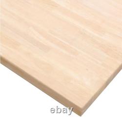 HARDWOOD REFLECTIONS Butcher Block Countertop 4' L x 25 D x 1.5 Hevea