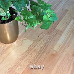 HARDWOOD REFLECTIONS Butcher Block Countertop 4' L x 25 D x 1.5 Hevea