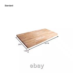 HARDWOOD REFLECTIONS Butcher Block Countertop 4' L x 25 D x 1.5 T Acacia