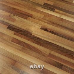 HARDWOOD REFLECTIONS Butcher Block Countertop 4'Lx25D Solid Wood Unfinished