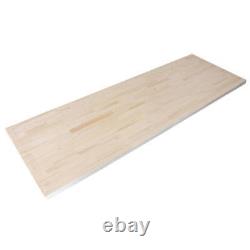 HARDWOOD REFLECTIONS Butcher Block Countertop 4' Unfinished Pine with Eased Edge