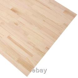 HARDWOOD REFLECTIONS Butcher Block Countertop 4' Unfinished Pine with Eased Edge